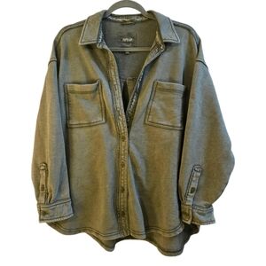 Aerie Lumber Jane Fleece Shirt